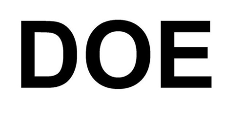 Specifikation af DOE-overensstemmelse